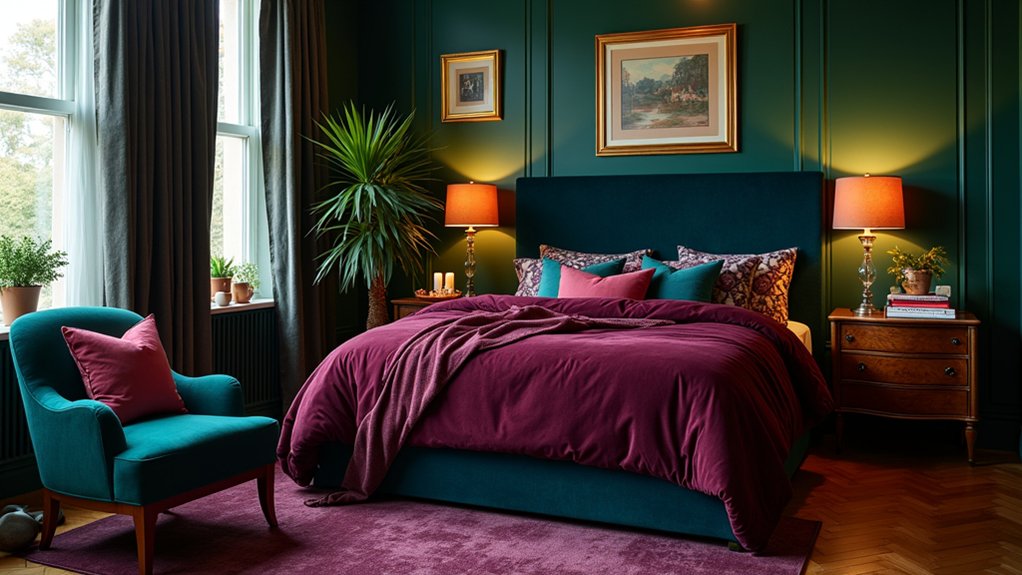cozy jewel tone bedrooms