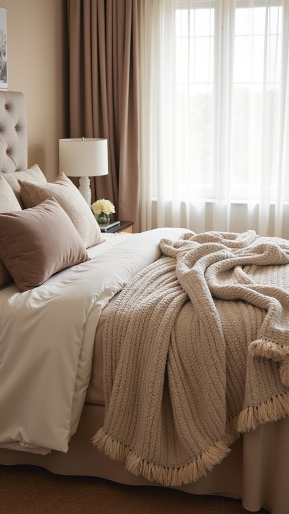 cozy layered textile combinations
