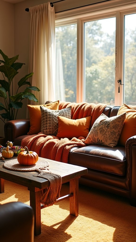 cozy layered textile elements