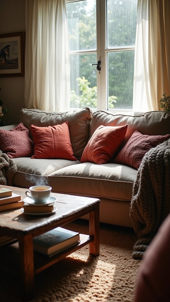 cozy layered textile retreat