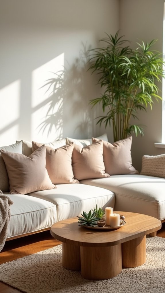 cozy low seating arrangement