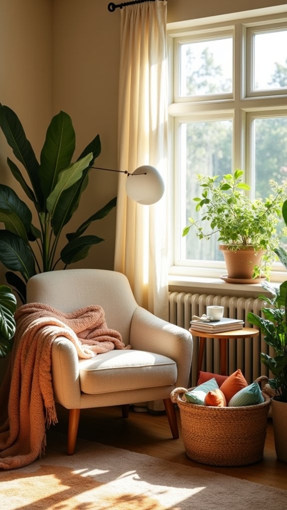 cozy nook with cushions