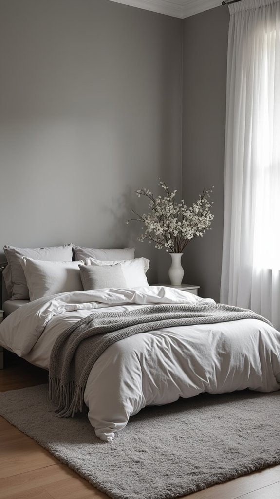 cozy plush grey rugs