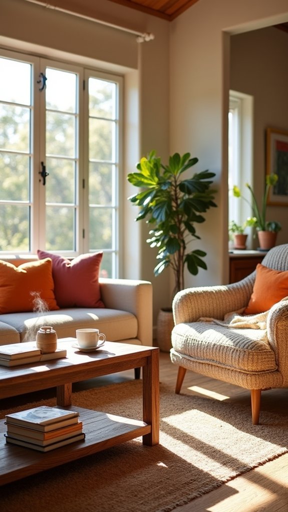 cozy plush inviting seating