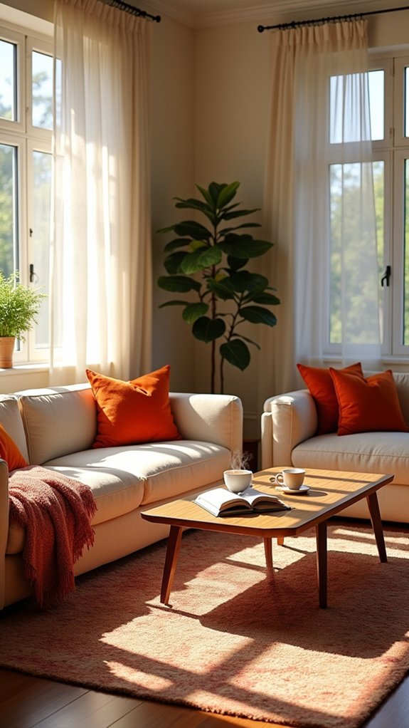 cozy plush seating arrangements