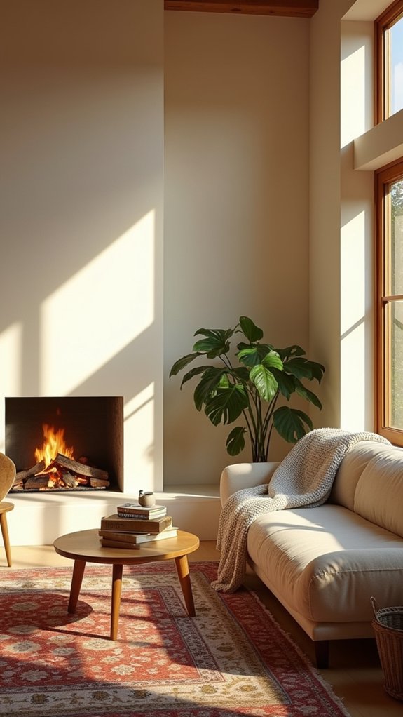 cozy reading nook setup