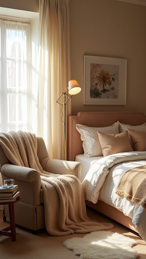 cozy reading nook setup