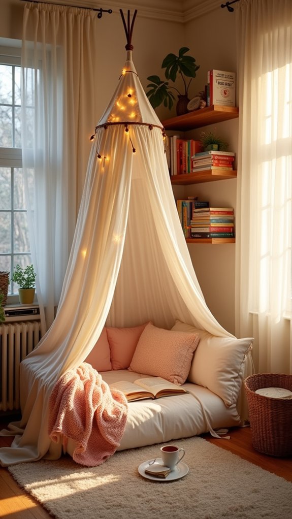 cozy reading tent retreat