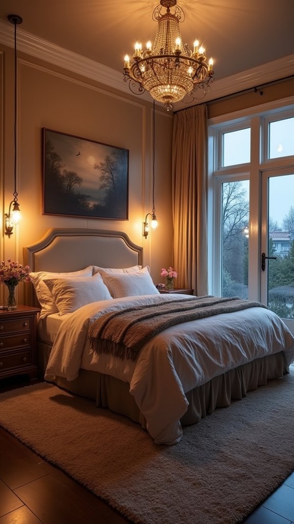 cozy retreat with ambient lighting