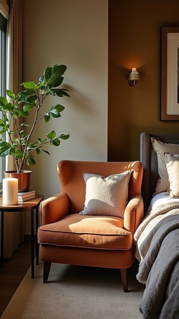 cozy retreat with armchair