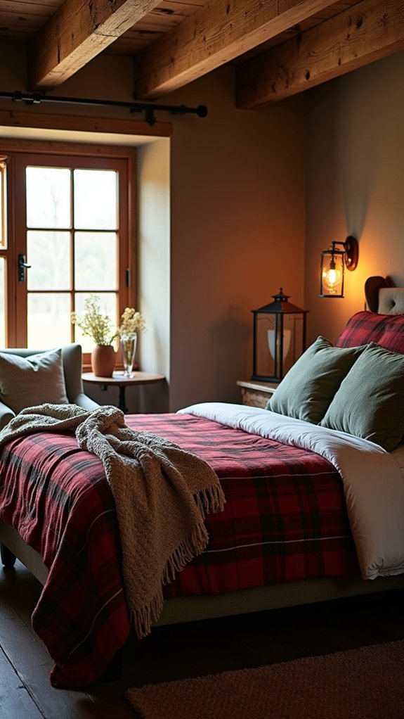 cozy rustic flannel bedding