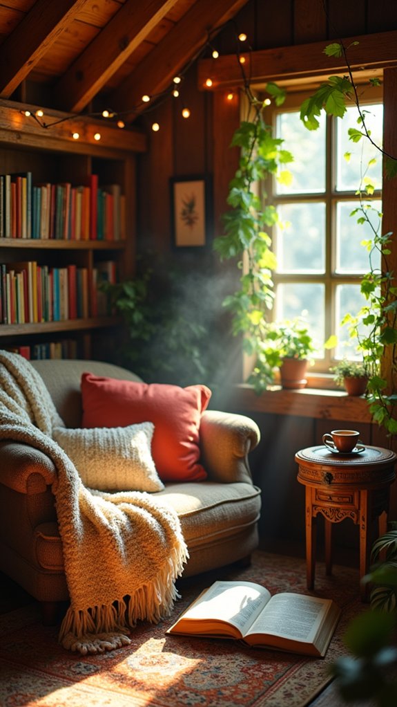 cozy sanctuary for reading