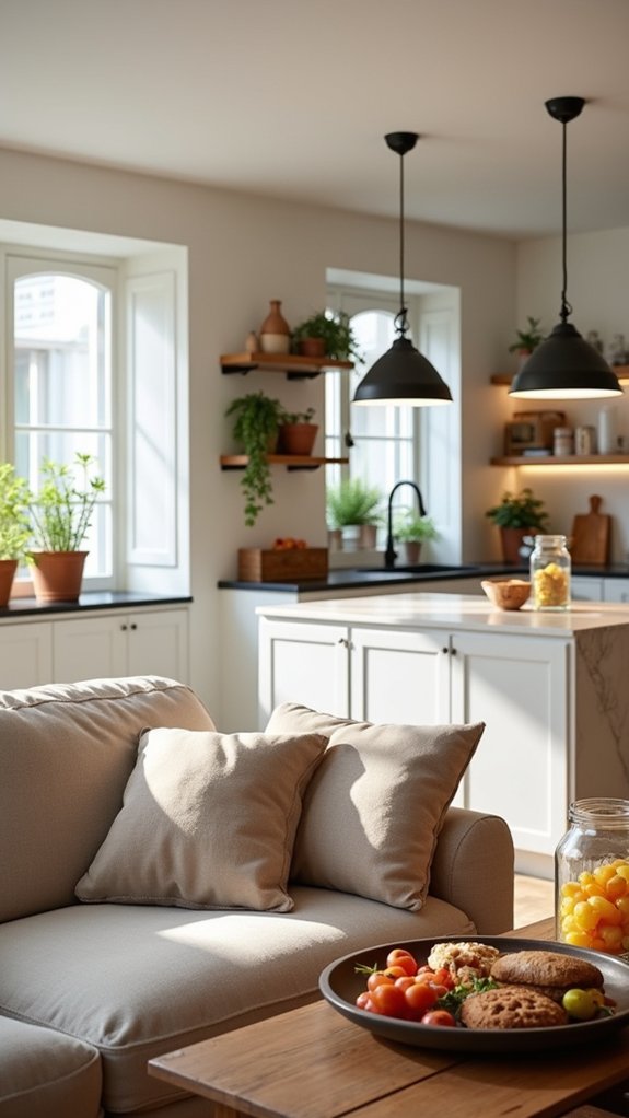 cozy snack station setup