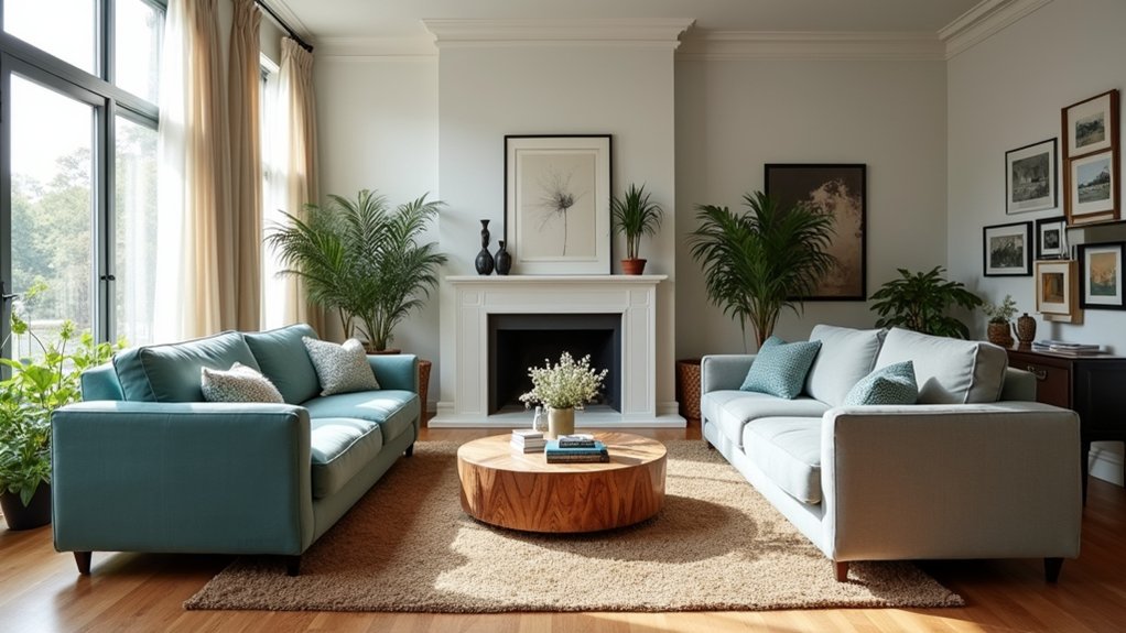 cozy spacious living room