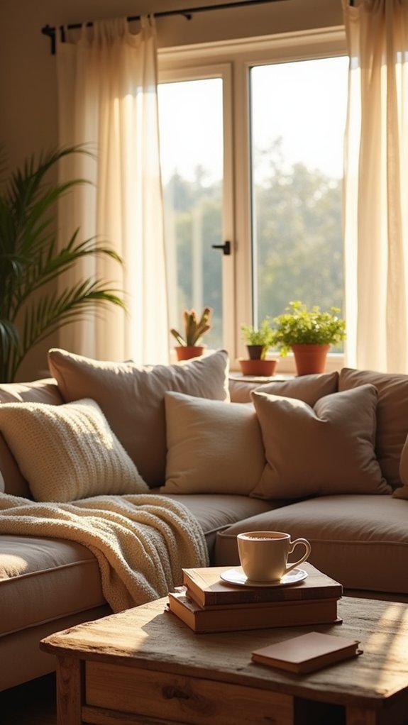 cozy textured warm curtains