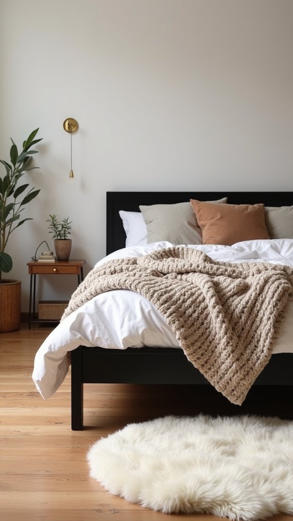 cozy textures enhance minimalism