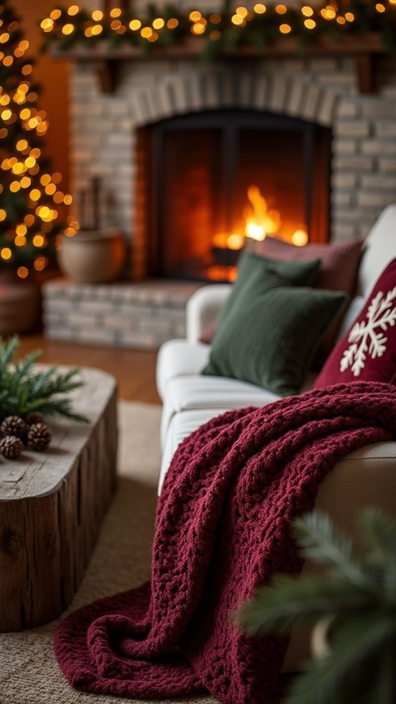 cozy throws and pillows