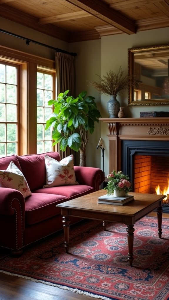 cozy traditional sectional charm