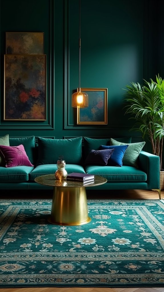 cozy vibrant living room