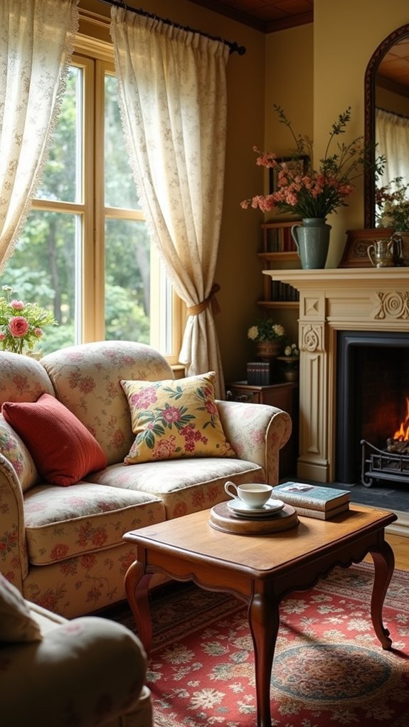 cozy vintage sofa charm