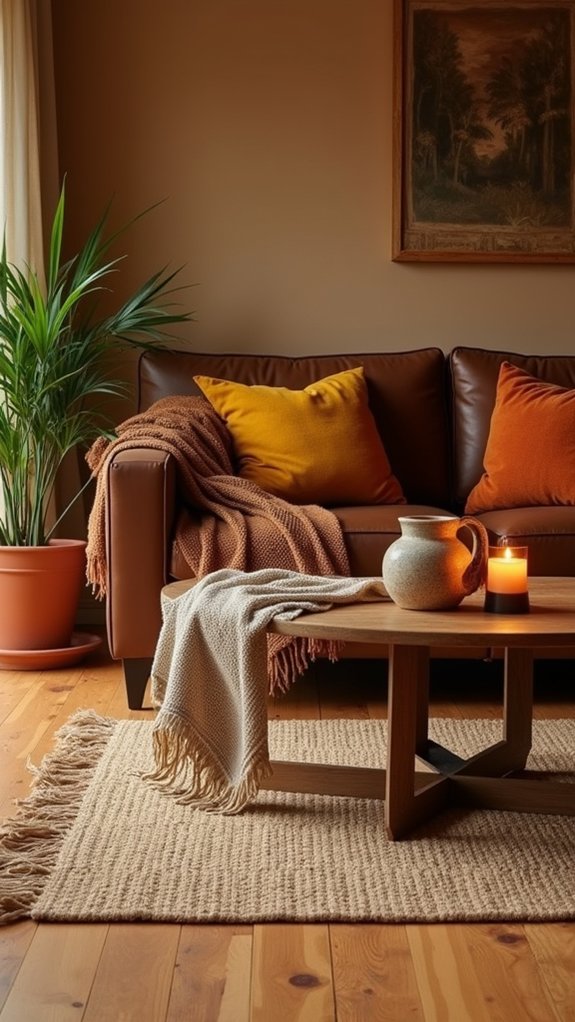 cozy warm earth tones
