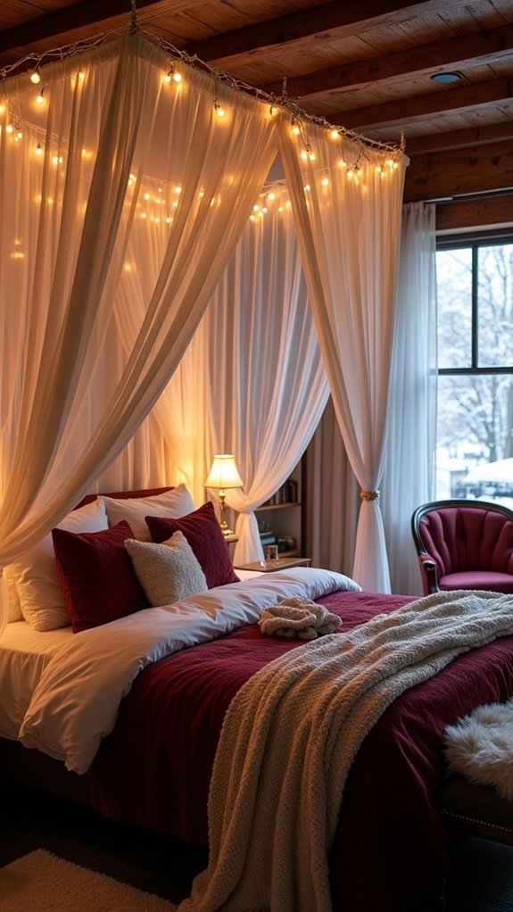 cozy winter canopy retreat