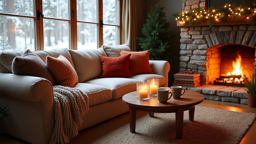 cozy winter living room ideas