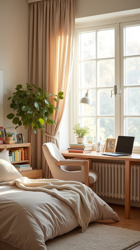 cozy workspace family balance