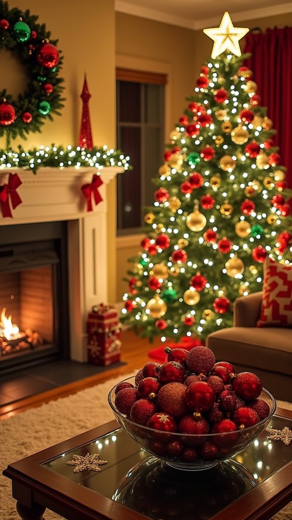 creative ornament display ideas