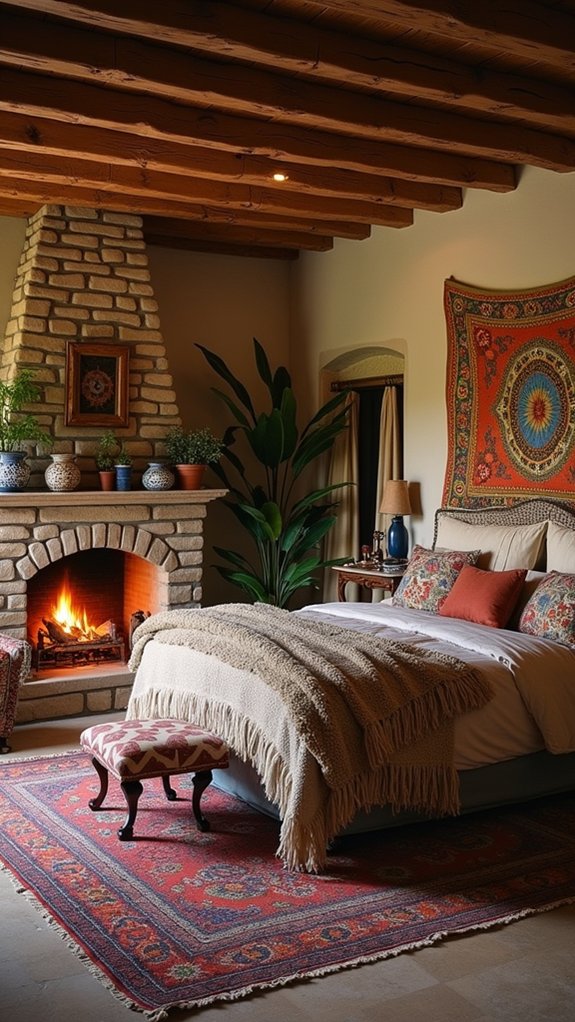 creative vibrant bedroom decor