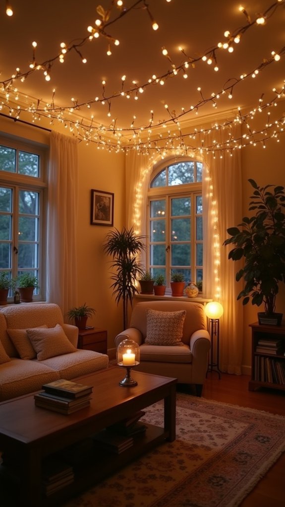 define spaces with lights