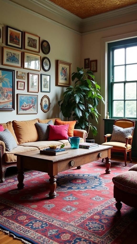 define spaces with rugs