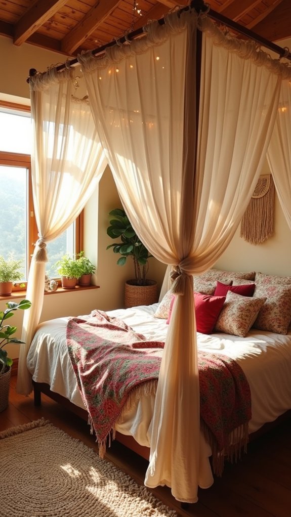 dreamy canopy bed retreat