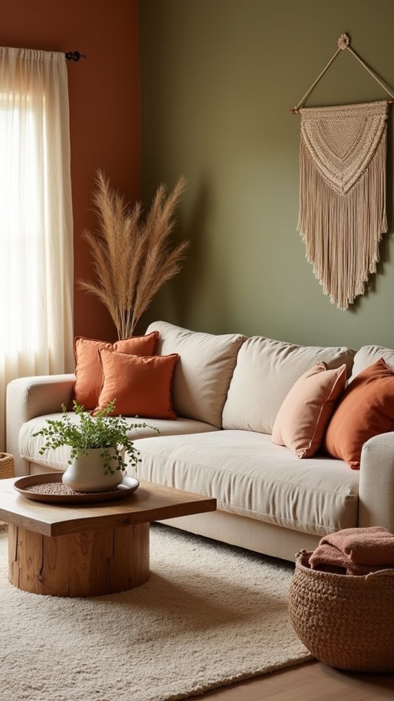 earthy colors create comfort