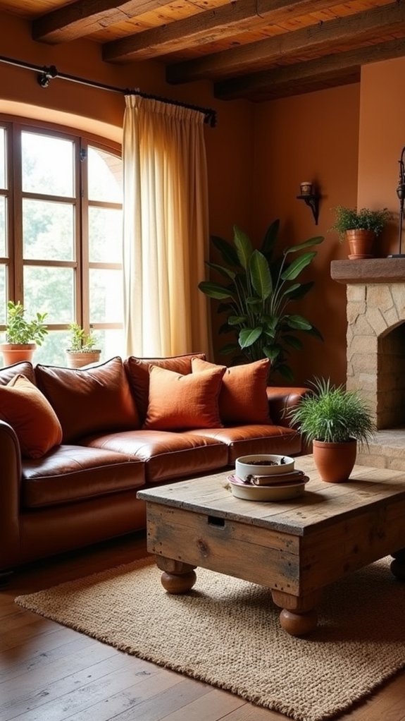 earthy tones cozy atmosphere