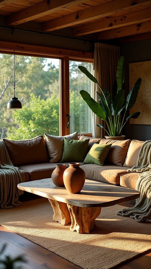earthy tones for tranquility
