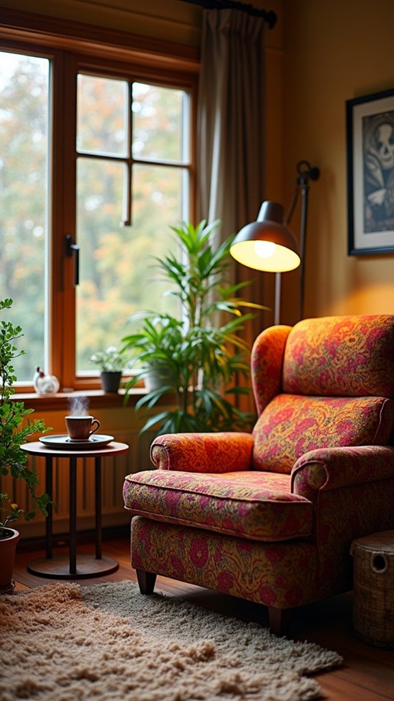 eclectic armchair arrangements charm