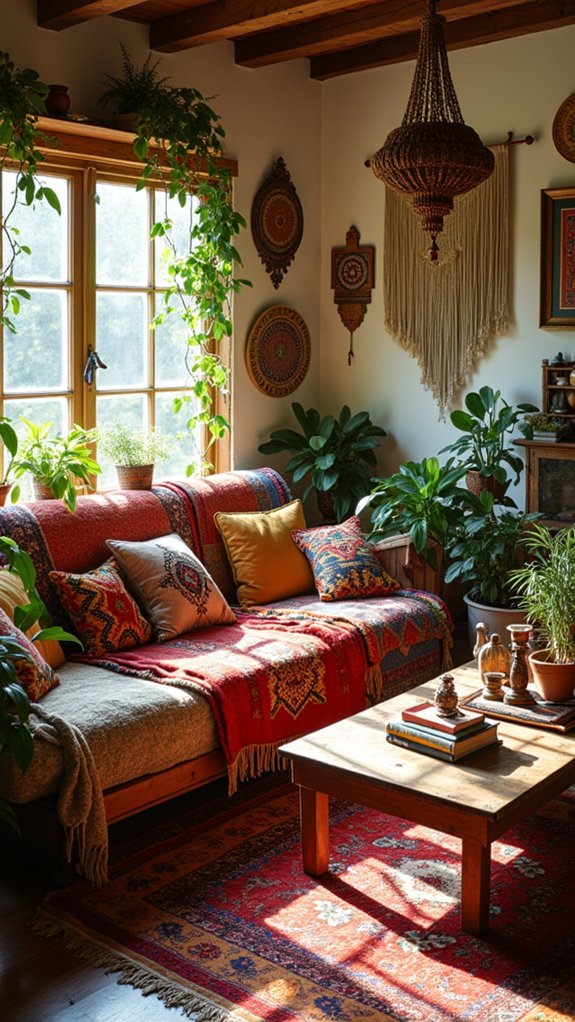 eclectic bohemian living room