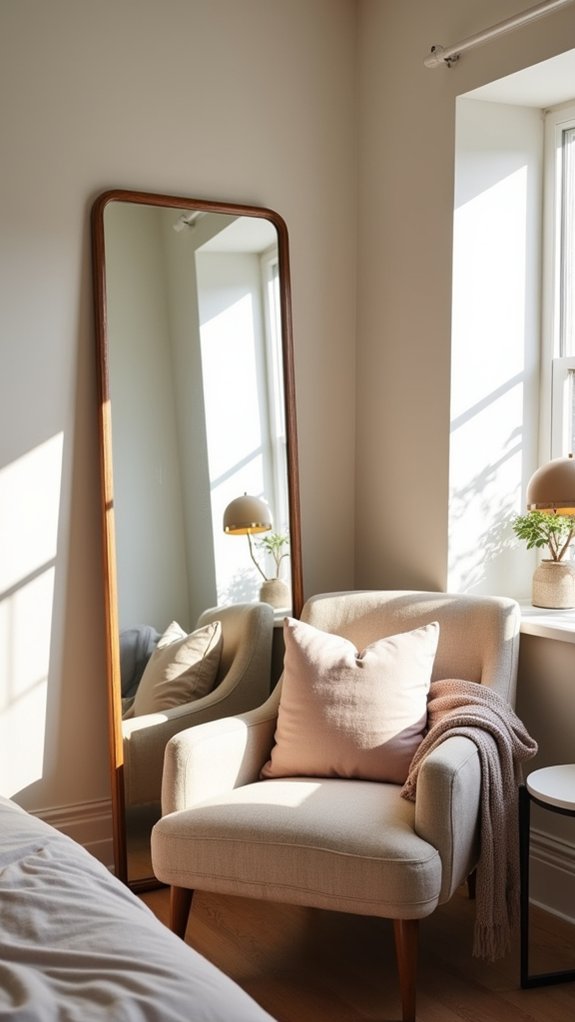 elegant corner mirror transformation