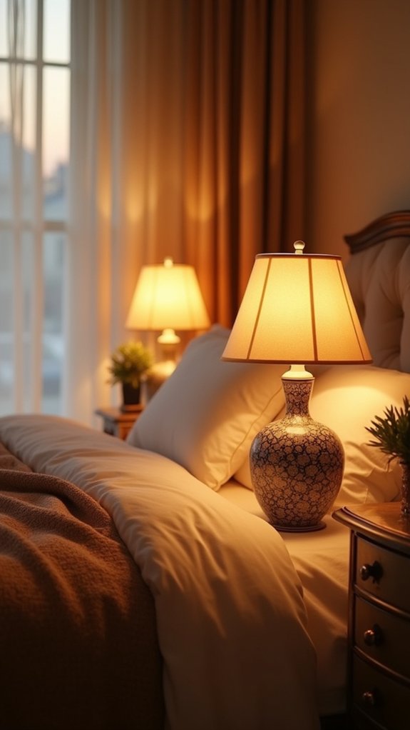 elegant lamps enhance ambiance