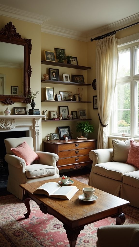 elegant vintage mirror accents