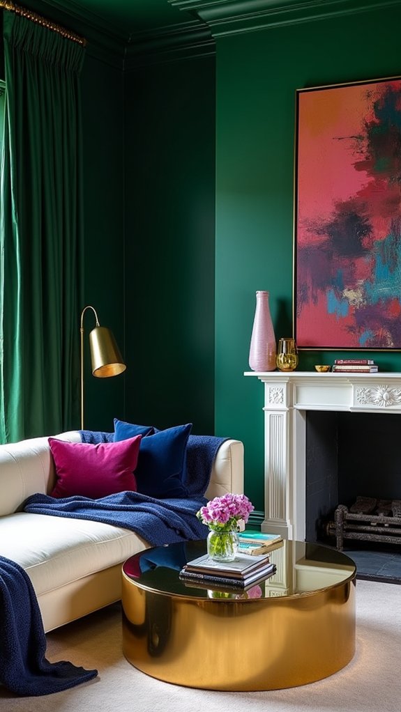 emerald green wall transformation