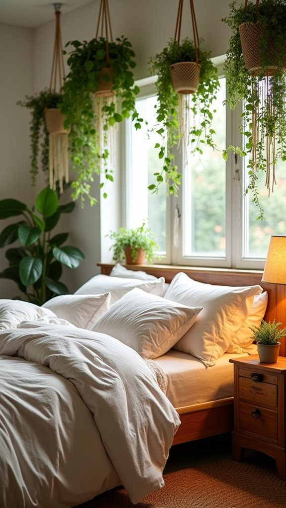 enhance bedroom with greenery