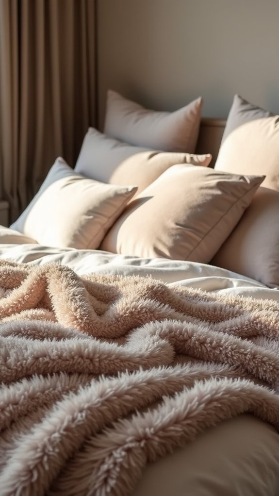 faux fur throw elegance
