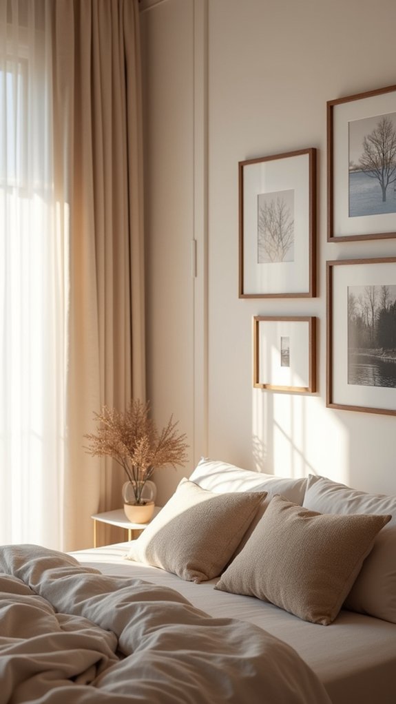 floating frames enhance decor