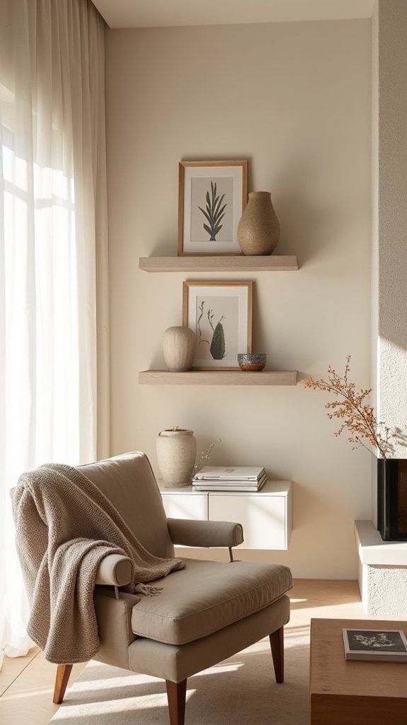 floating shelves for display
