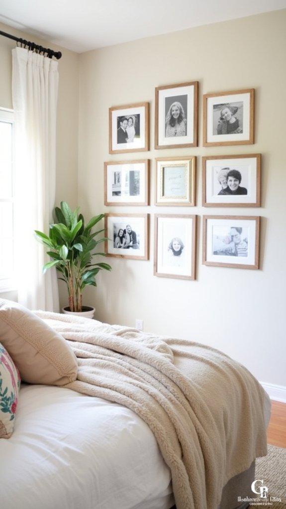 gallery wall with memories