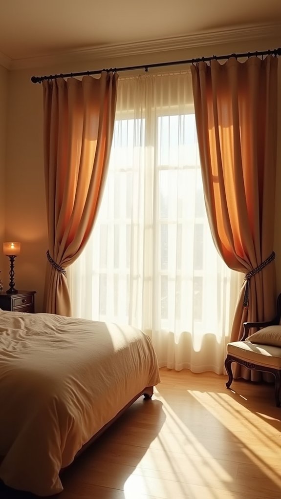 grommet top curtains enhance decor