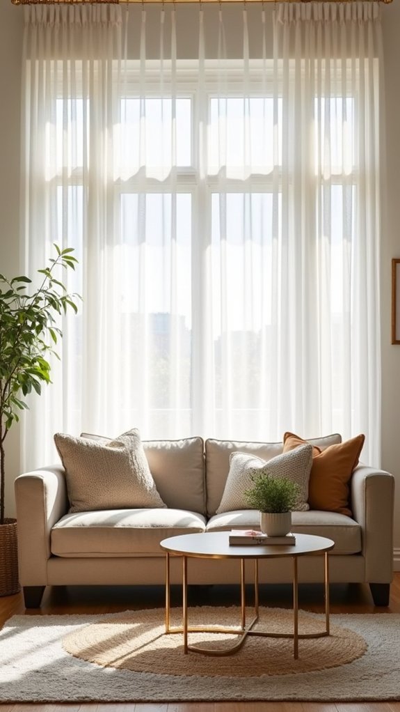 hang curtains for height