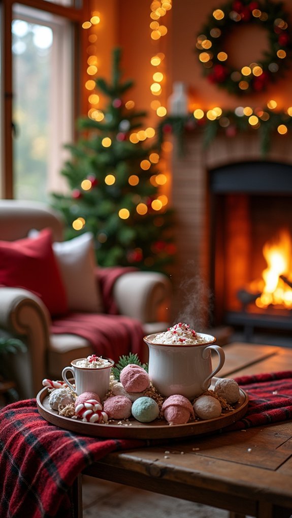 hot cocoa gathering station
